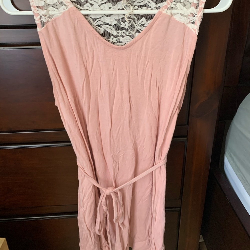 Lace upper back tank top